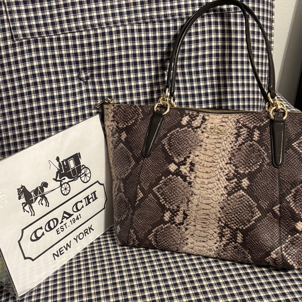Coach Python Ava Tote Bag - image 1